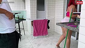 I Hired This Maid and Couldn’t Resist Her Latina Ass in That Short!