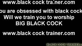 We've got two big strapon cocks for you to worship, girl