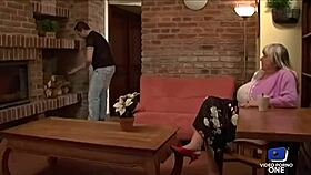 Granny with huge tits always enjoys a good fuck