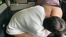 Japanese Girlfriend Sucks and Rides Hard in Car Sex Scene