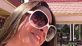 Teen amateurs fuck at the outdoor party in reality