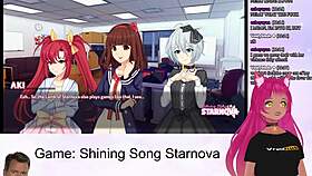 vtuber lewdneko plays shining song starnova aki route part 2