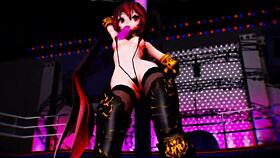 Princess Knight Zatsune performs squatting dance in MMD.