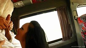 regina moon stars in gonzo creampie sex scene with group action.