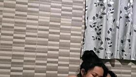 husband arrives while ebony gets fucked and squirts