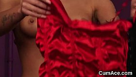 this nasty idol is sucking and getting jizz all over her face