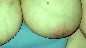 Amateur milf with huge tits gets fucked in missionary pov.