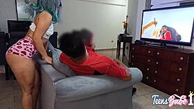 Latina MILF Cums Hard with Husband's Friend