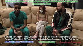 Nurse Stacy Shepard Tests Glove Sizes for Perfect Fit at GirlsGoneGyno Com