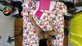 Behind the scenes, Black Christ fucks MrsFeedMe