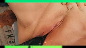 I'm pounding my pierced emo pussy with a machine, cumming hard in pov.