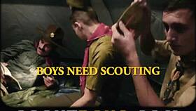 i'm the scoutmaster fingering this young twink until he cums