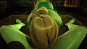 The Witcher Triss, redhead teen, why does she lick so good in POV?