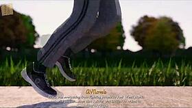 In Being A Dik Route 152, The Brunette Gets Into Hentai Action