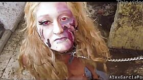 my zombie pet gets bent over for wild doggystyle pounding