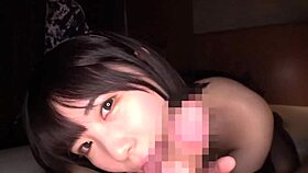 japanese slut with sparkling eyes turns into hardcore creampie babe