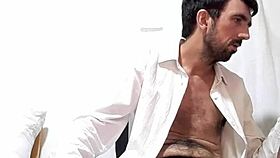 i’m obsessed with my huge 25cm cock in sexy lace. cum spills everywhere from my giant rod in see-through gear.