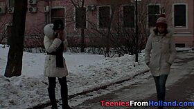 Intense Teeny Lesbo Fingering Brunette Babe With Small Tits