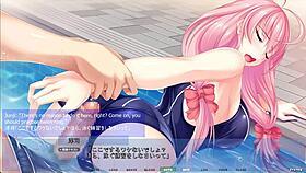 Akumeru Family - Yunagi Route Part 2 - Pounding In The Pool