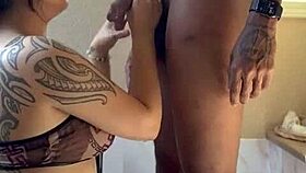 Can You Handle This Monster Cock Blowjob In The Bath Tub With That Sexy Asian Teen?