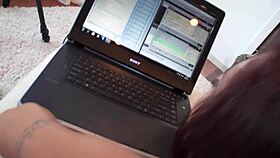 Hey, Amy Reid's big tits bounce in doggystyle! 😏