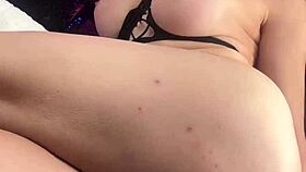 Tranny slams her tight ass with intense dick-craving action