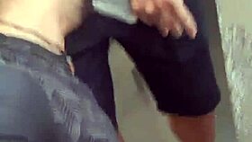 i was suckin the married guys dick in the toilet when the cleaner caught us, oh shit