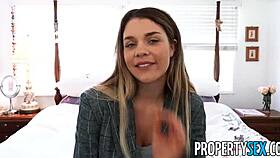 propertysex agent with big tits seduces client in missionary