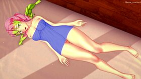 Quitandole La Toalla A Mitsuri Kanroji Para Poder Follarla