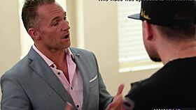 hot milf with big ass massages a perverted lawyer's cock 😏