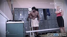 hey, spizoo’s sarah vandella is killing it on a huge black cock, big boobs bouncing! 😍