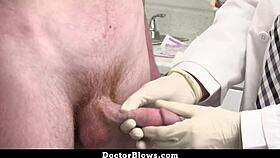 Is the gay doctor blowing the patient or giving testosterone in his ass?