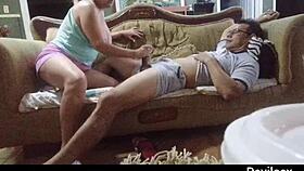 She Offers A Foot Massage But Ends Up Rubbing My Body With Her Luscious Tits And Vagina.