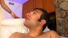 Passionate threesome ignites desires with young 18+ brunettes