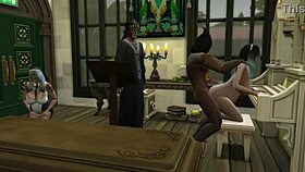 church big tits woman explores her desires.