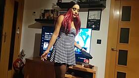 milf learns lesson with ball licking and cum on face