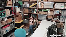 lp officer settle the score of shoplyfter with his cock