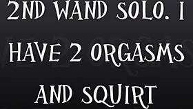 Watch Her Squirt In Close Up During Solo Wand Orgasm!