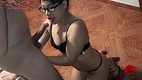 Peruvian Babe Intensely Sucks Hard Dick in Passionate Session