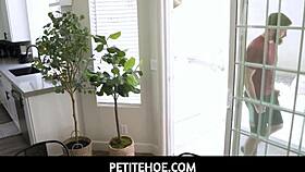 Petitehoe tiny 18+ neighbour makes it all fit kimmy kim