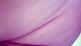 Close up shaved pussy masturbation with big ass