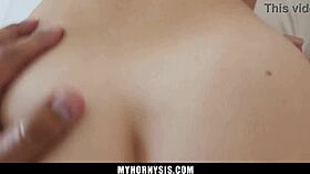 hot stepsisters compete in a taboo contest to have first sex with their new stepbrother