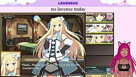 Vtuber Lewdneko Tackles Evenicle Part 5 with Big Tits on Display