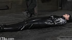 Beautiful sexy woman receives whipping on her ass