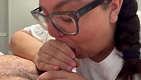 The deepthroat challenge taken on by interracial couple