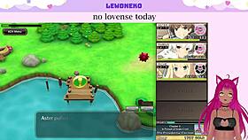 Vtuber Lewdneko Tackles Evenicle Part 5 with Big Tits on Display