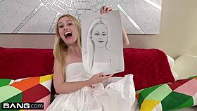 kennedy kressler bends over for monster cock and thumb