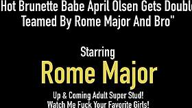 April Olsen Double Teamed With Facial