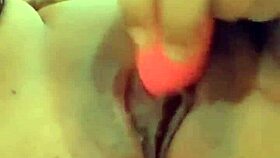 hey, check out this ebony dominican slut masturbating with toys until she squirts