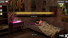 the girl says, 'spank me in this 3d anime game.'